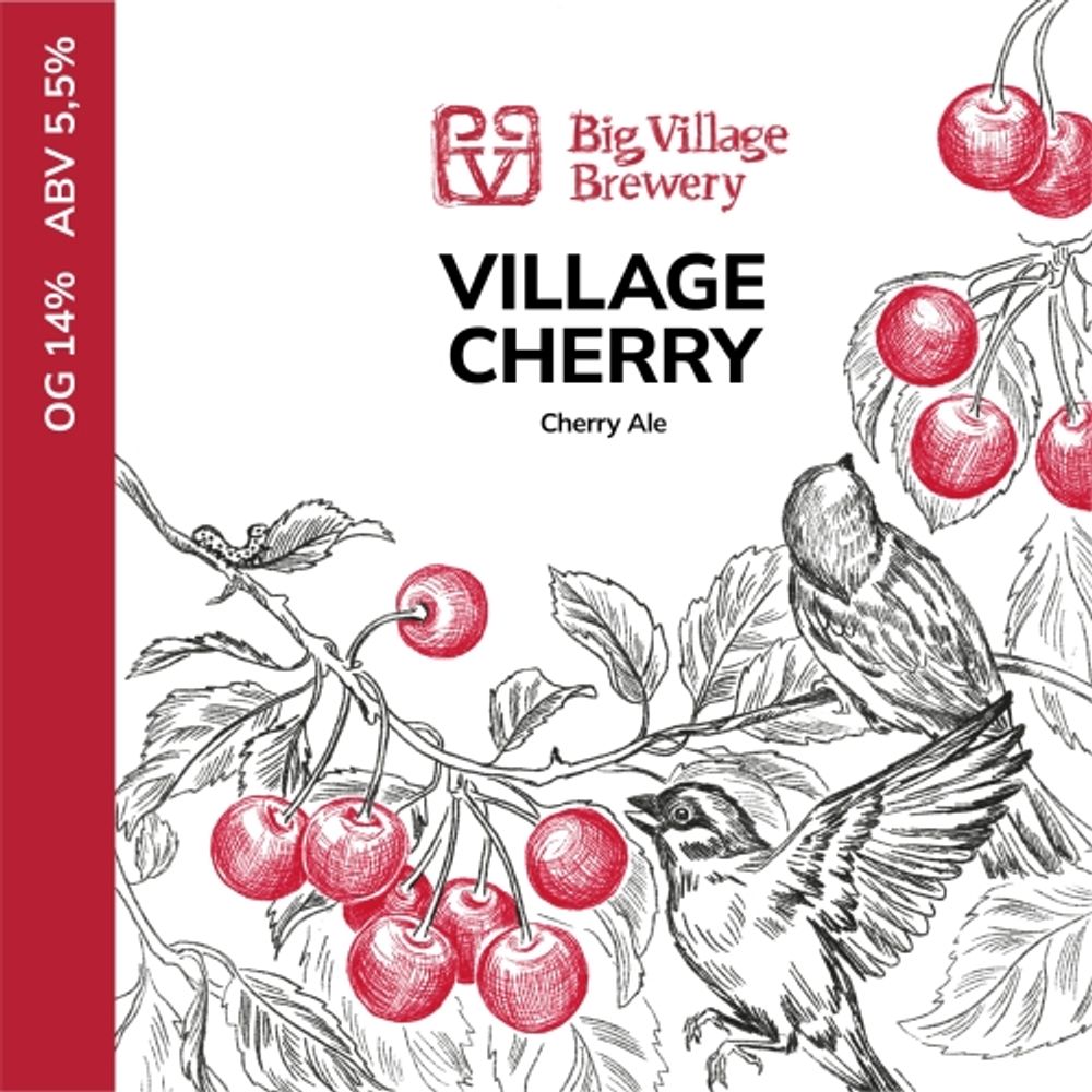 Пиво Биг Вилладж Вилладж Черри / Big Village Village Cherry 30л - кег