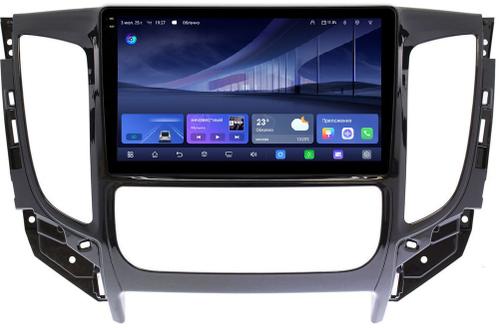 Магнитола для Mitsubishi L200 2015-2019 (климат), Pajero Sport 3 2016-2023 (МКПП), FIAT Fullback - Kuberg QLed+2K, Android 14, TS105, Быстрейшая, CarPlay, SIM-слот