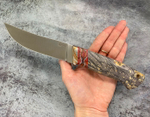 Нож Хищник, Bohler S390, макумэ ганэ, зуб мамонта, кап.клена