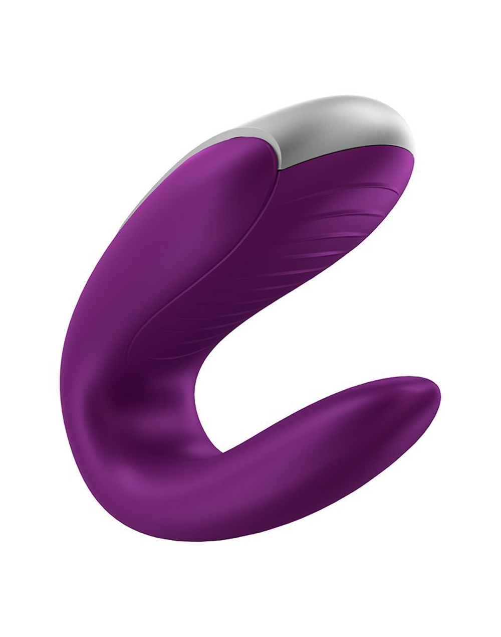 Фиолетовый вибромассажёр для пар Satisfyer Double Fun (Цвет: фиолетовый)