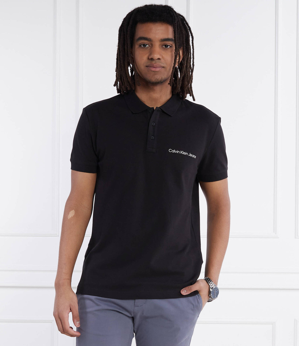 Поло INSTITUTIONAL CALVIN KLEIN JEANS - черный(J30J325495)