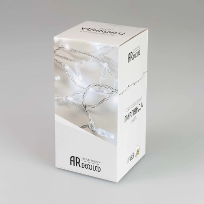 Светодиодная гирлянда ARD-STRING-CLASSIC-1000-WHITE-100LED-PULSE White (230V, 7W) (Ardecoled, IP65)