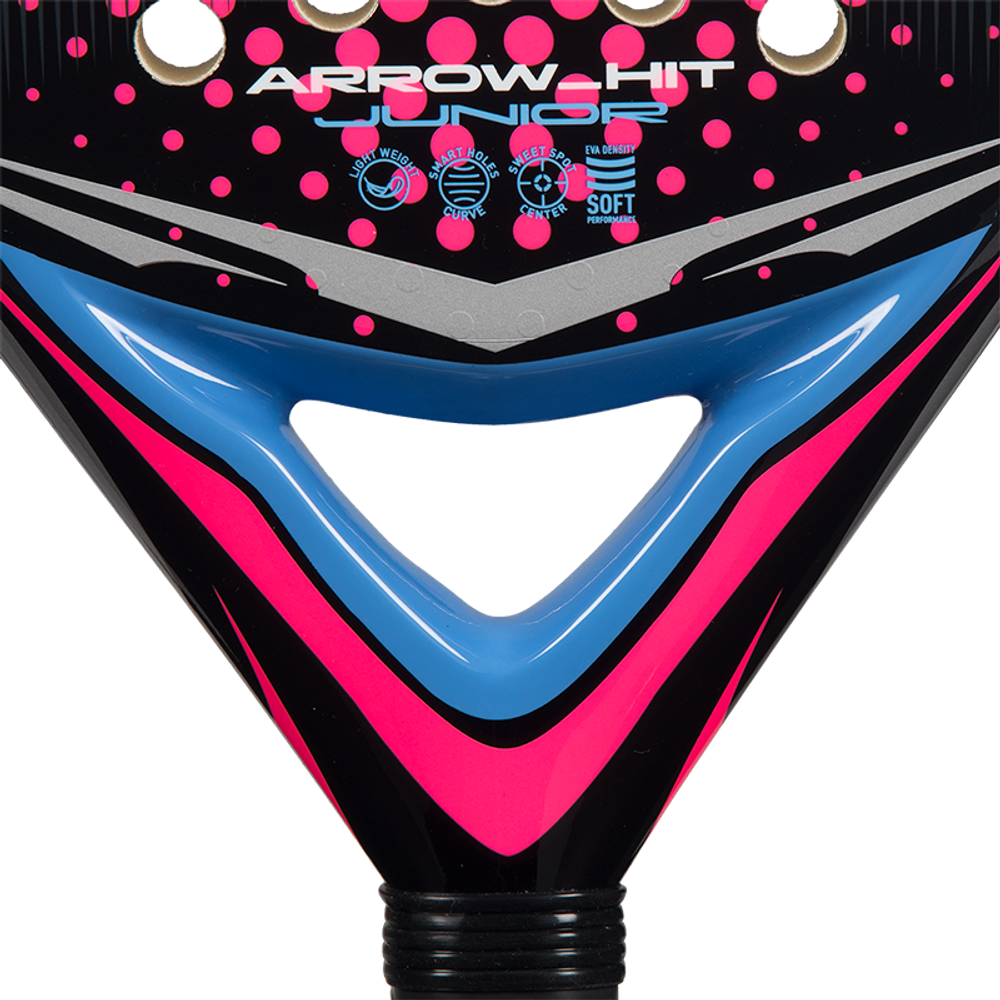 Ракетка Adidas Arrow Hit Junior, белая/розовая, 2026