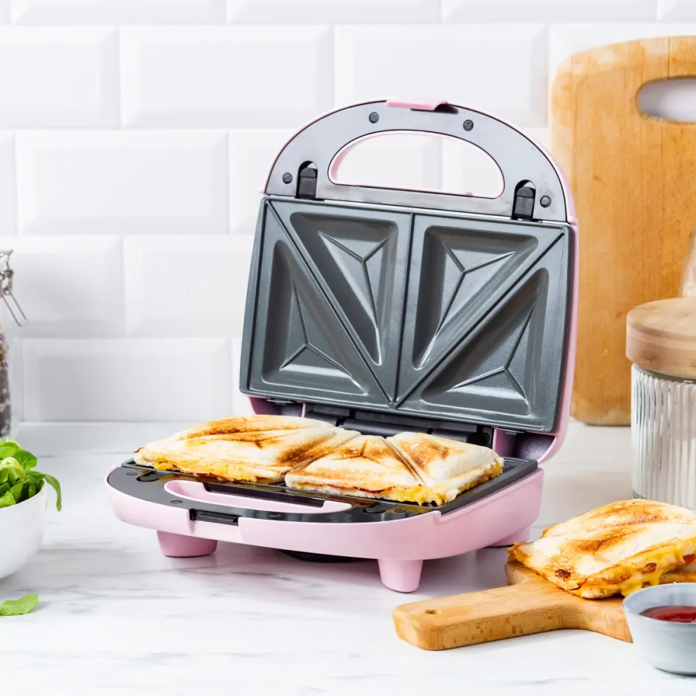 GreenChef Вафельница Green Chef 3 в 1 с тостером розовая EAN 4894871032835