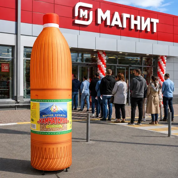 Надувная фигура "Бутылка молока"
