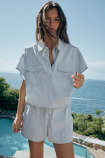 СВОБОДНЫЙ КОРОТКИЙ КОМБИНЕЗОН С КАРМАНАМИ — ZARA