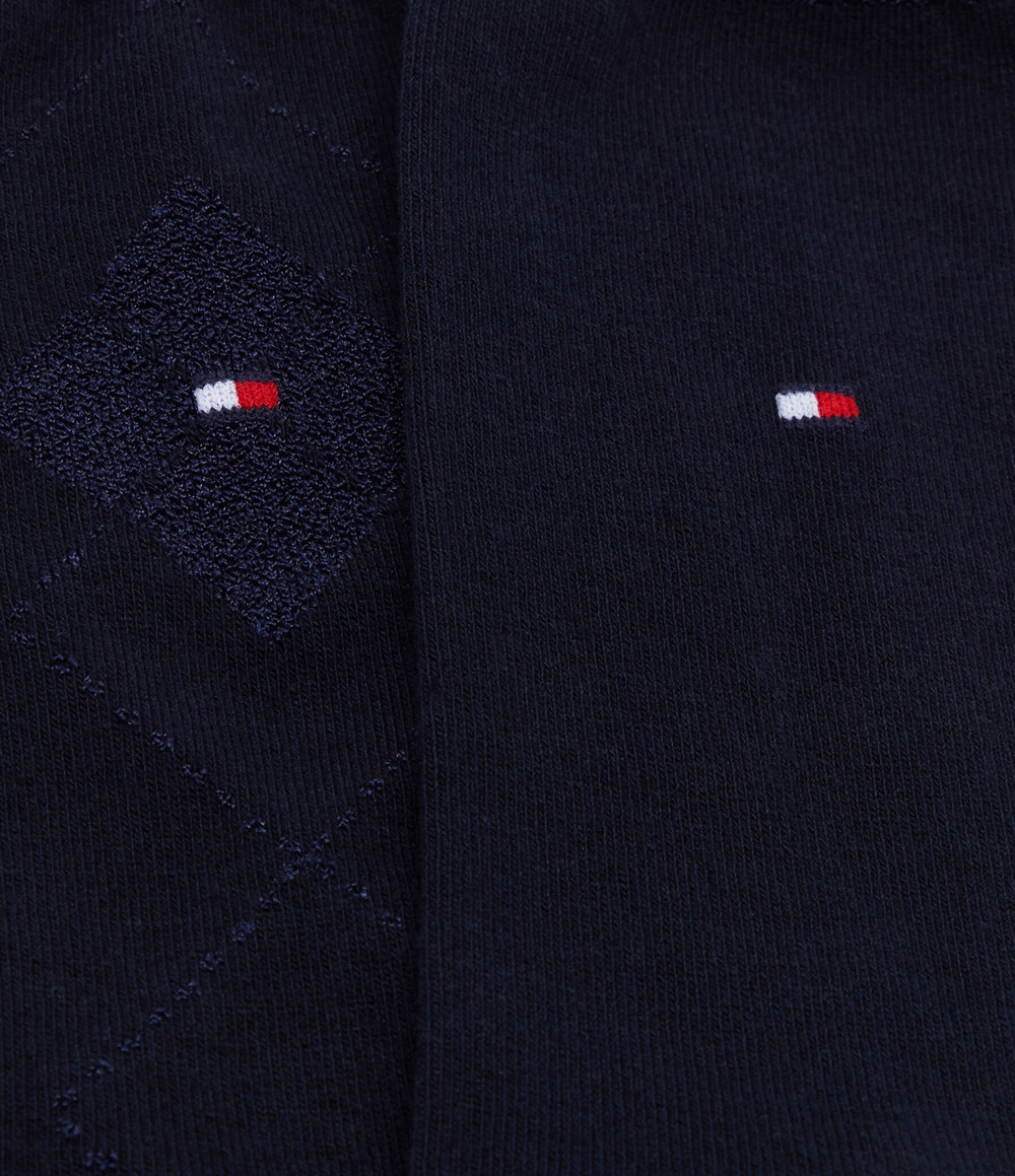 Носки 2 пары SHINY ARGYLE Tommy Hilfiger - темно-синий(701225402)