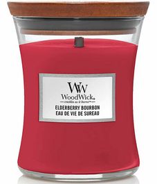 Бурбон из бузины, ароматическая свеча, WoodWick