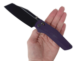 Складной нож TuoTown Sor, сталь T10S PVD, рукоять G10 purple, Titanium TC4, арт.TPW-SOR-B
