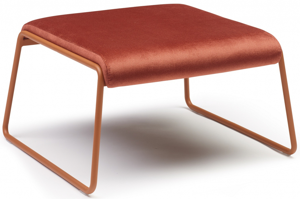 Пуф с обивкой Scab Design Lisa Lounge Pouf, терракотовый, красный