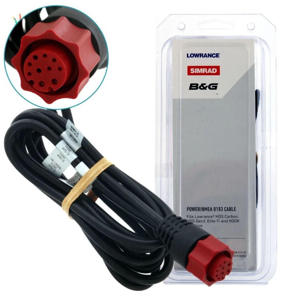 Кабель питания LOWRANCE (c NMEA 0183) для эхолотов серий HDS, Elite Ti, FS Кабель питания LOWRANCE (c NMEA 0183) для эхолотов серий HDS, Elite Ti, FS