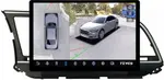 Магнитола для Hyundai Elantra 6 2016-2018 (без штатной КЗВ, рамка тип 1) - Teyes CC3-2K-360 монитор 13" 2K QLED на Android 10, Быстрая, CarPlay, 4G SIM-слот, 4 камеры в комплекте