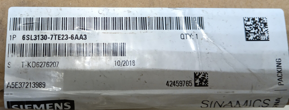 Siemens 6SL3130-7TE23-6AA3 новое