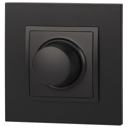 14-4101-05 ЭРА Светорегулятор поворотно-нажимной, 400ВА 230В, IP20, Эра Elegance, антрацит | Эра Elegance