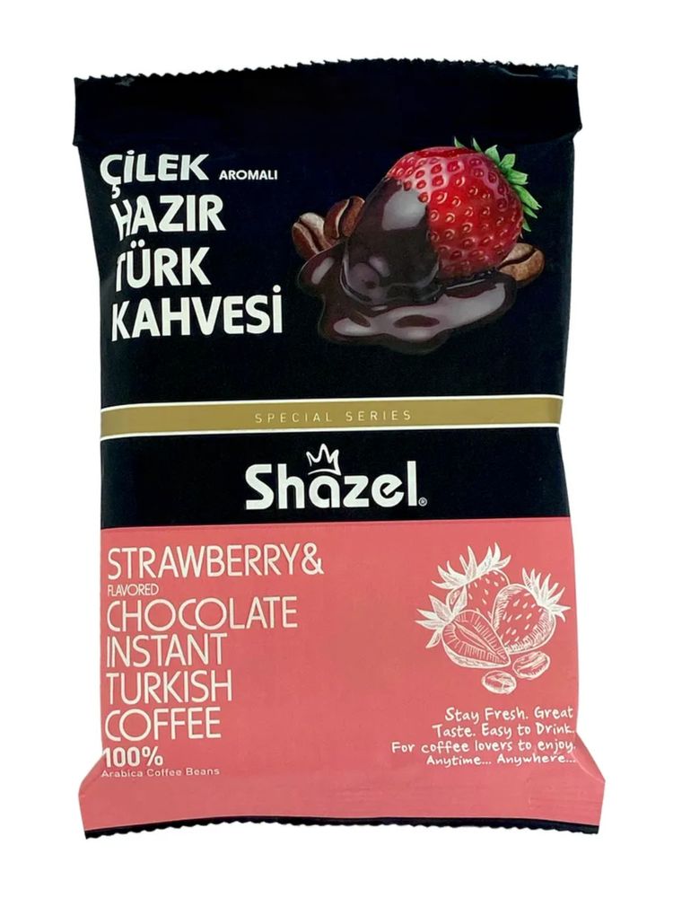 Кофейный напиток Shazel Клубника и Шоколад 100 г x 4 шт