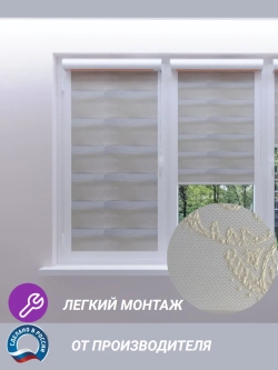Рулонные шторы День-Ночь 55х100 см