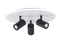 Люстра потолочная светодиодная Rilon 2467/460 WHITE+BLACK, 69 Вт, чёрная и белая