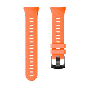 Ремешок для Garmin Forerunner 45 / Garmin SWIM 2 силиконовый (Оранжевый)