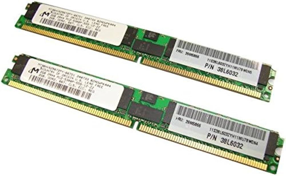 Оперативная память IBM 2x2GB 667MHz PC2-5300 ECC REG Kit 38L6032