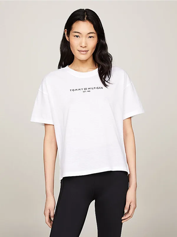 Футболка женская TOMMY HILFIGER ESS MINI CORP RELAXED