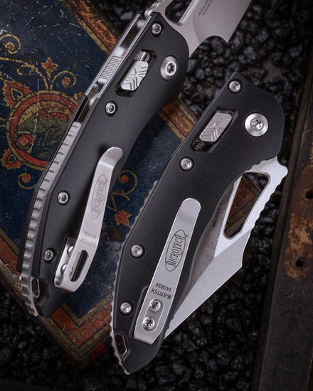 Нож Microtech M-Stitch 169MRL-10 - рукоять алюминий, сталь - M390MK