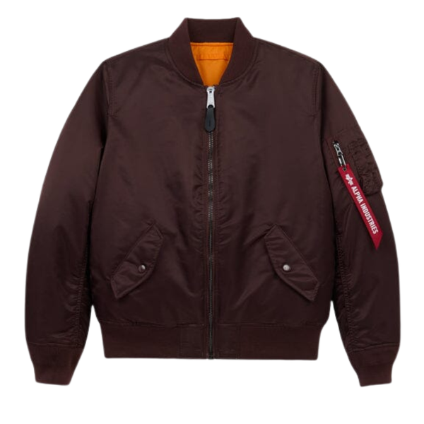Бомбер Alpha Industries MA-1 W Cocoa (Бордово-коричневый)