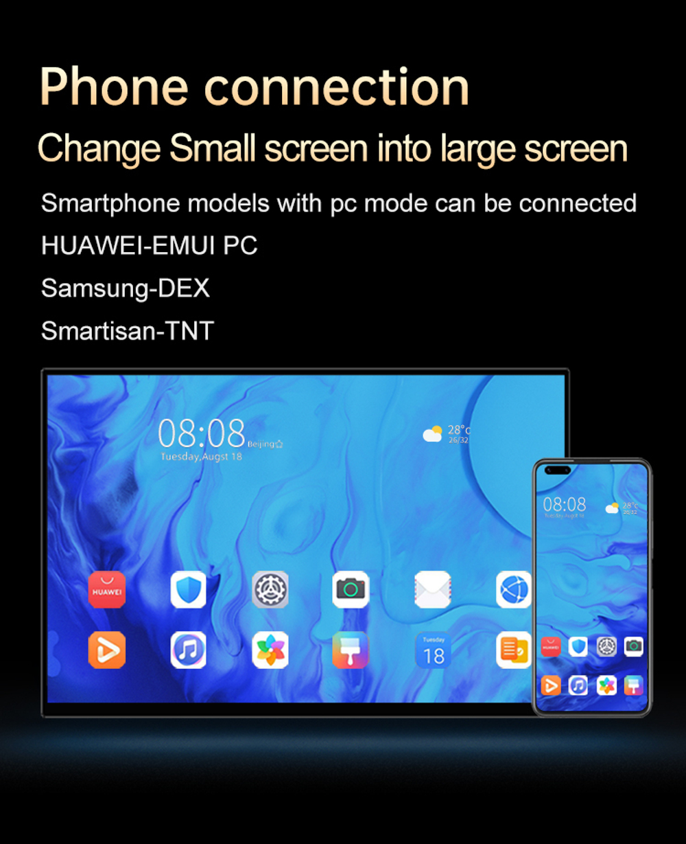 14" Портативный сенсорный монитор VCHANCE 4K OLED 3840x2400, 60 Гц