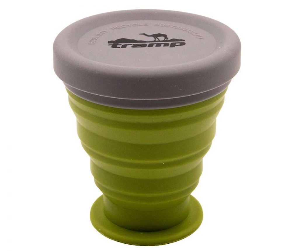 Стакан силиконовый 200 мл Tramp TRC-126-olive