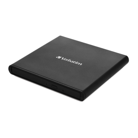 Привод внешний Verbatim Slimeline CD/DVD Writer USB 2.0 с адаптером на Type-C