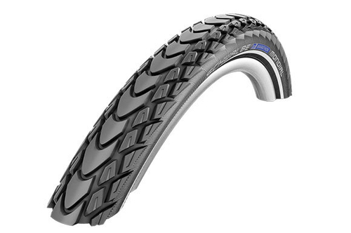 Покрышка. 28x1.75 (47-622) 05-11101344 MARATHON MONDIAL Perf, RaceGuard B/B-SK+RT (светоотр полоса) HS428 EC 67EPI черная SCHWALBE