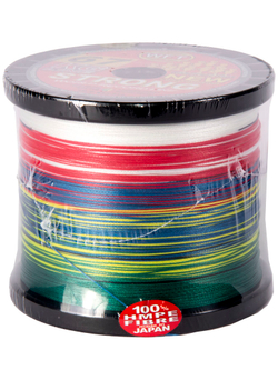 Леска плетёная WFT KG STRONG Multicolor 1000 м, 0,39 мм