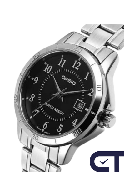 Casio LTP-V004D-1B — женские часы с металлическим браслетом
