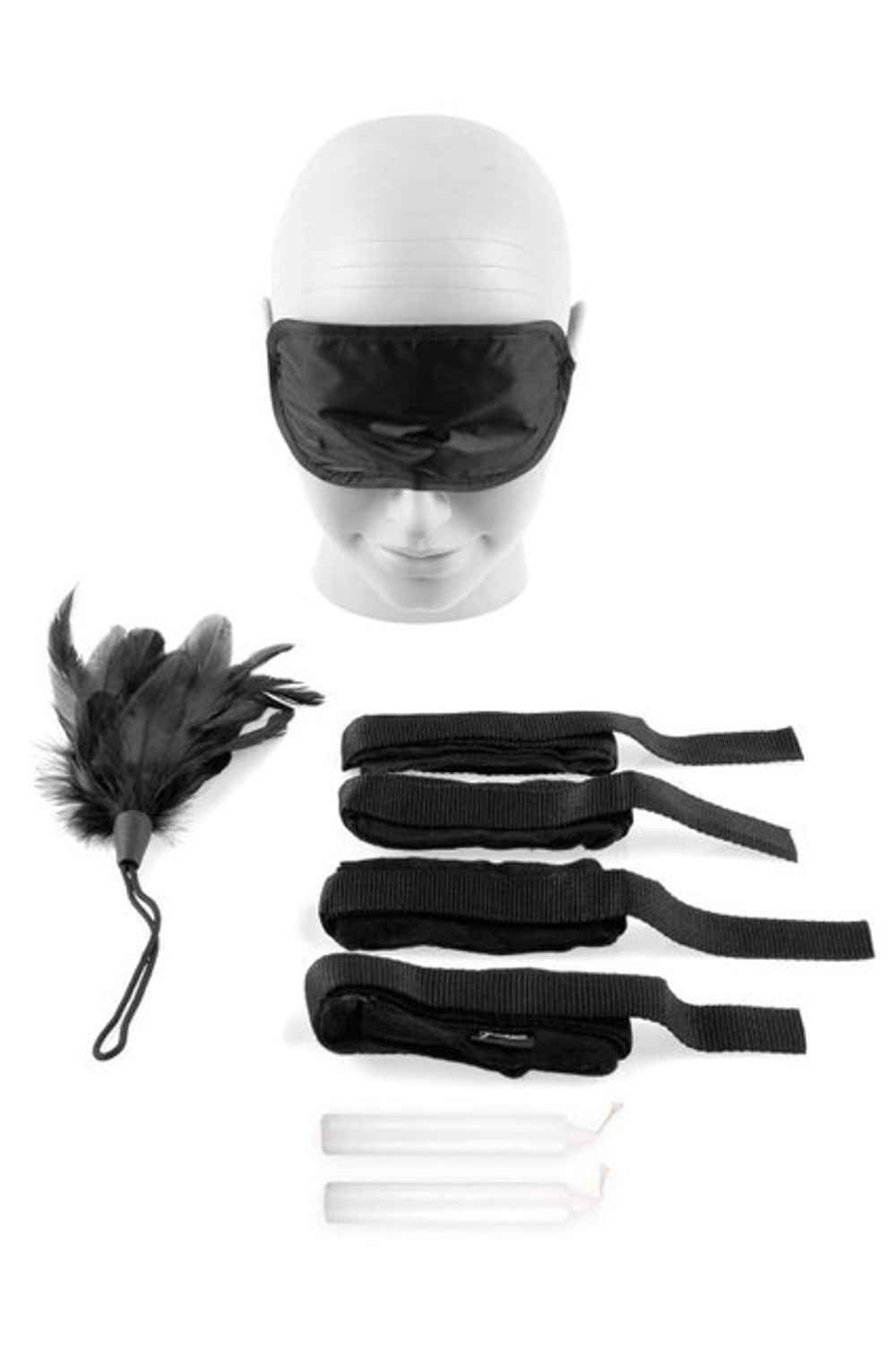 Набор для любовных игр Beginner's Bondage Set (Цвет: черный)