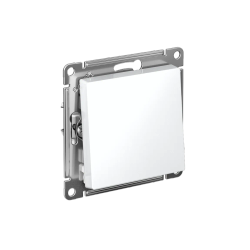 ATLASDESIGN 1-клавишный ВЫКЛЮЧАТЕЛЬ КНОПОЧНЫЙ, сх.1, 10А, механизм, БЕЛЫЙ