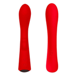 Красный вибромассажер 6 Silicone G-Spot Fun - 19,1 см. (Цвет: красный)