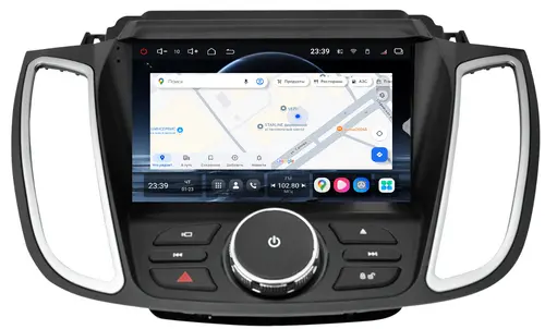 Магнитола для Ford Kuga 2 2017-2019 (SYNC 3, рамка с кнопками тип 1) - Redpower 85251 PRO/PROmax ТОП звук, 2K QLED, Android 14, Быстрейшая, CarPlay, 4G SIM-слот