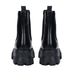 PRADA Moonlith Brushed Leather Ankle Boots