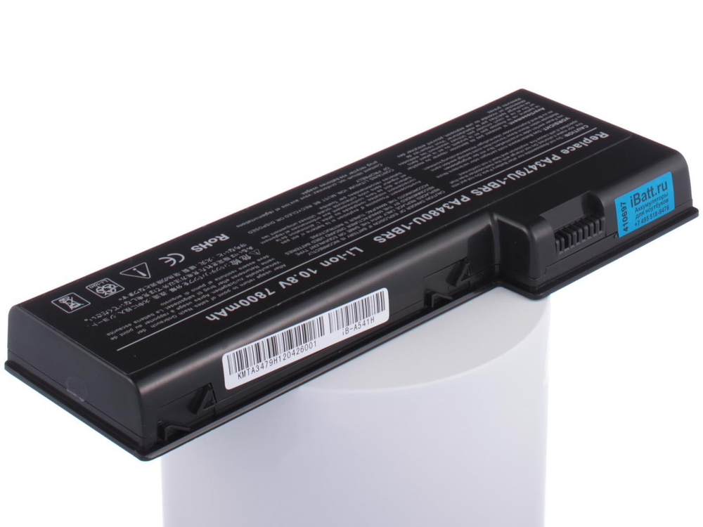 Аккумулятор iBatt 7800mAh, для PA3480U PA3480U-1BRS PA3479U PA3479U-1BRS PA3480U-1BAS PABAS078 PA3479U-1BAS