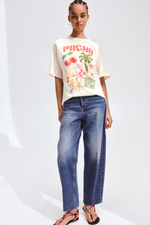Футболка оверсайз с принтом — Кремовый/Pacha - H&M