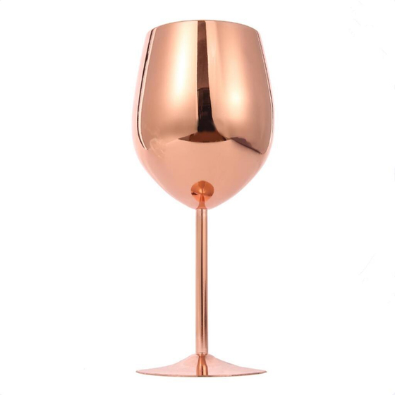 Рюмка коктейльная 530 мл "Wine" d 9,5/7,5 см h21 см нерж. медный цвет B'Guys P.L.- Barbossa