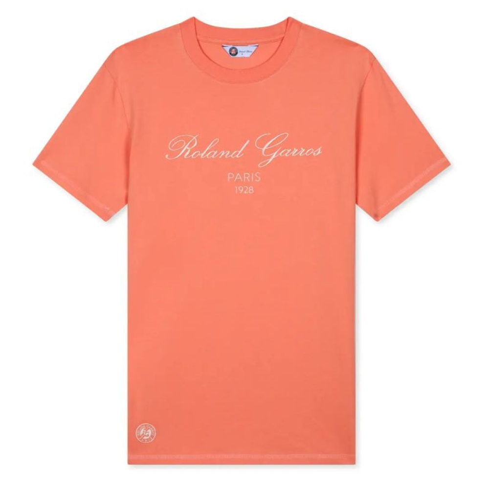 Мужская теннисная футболка Roland Garros Sporty Chic Tiago - коралловый