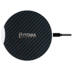 Беспроводное зарядное устройство Pitaka Qi Pad Eclipse (MP1002), Black / White (Черный / Белый)