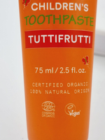 Urtekram зубная паста для детей Tuttifrutti Тутти-Фрутти без фтора 75 мл (из Финляндии)