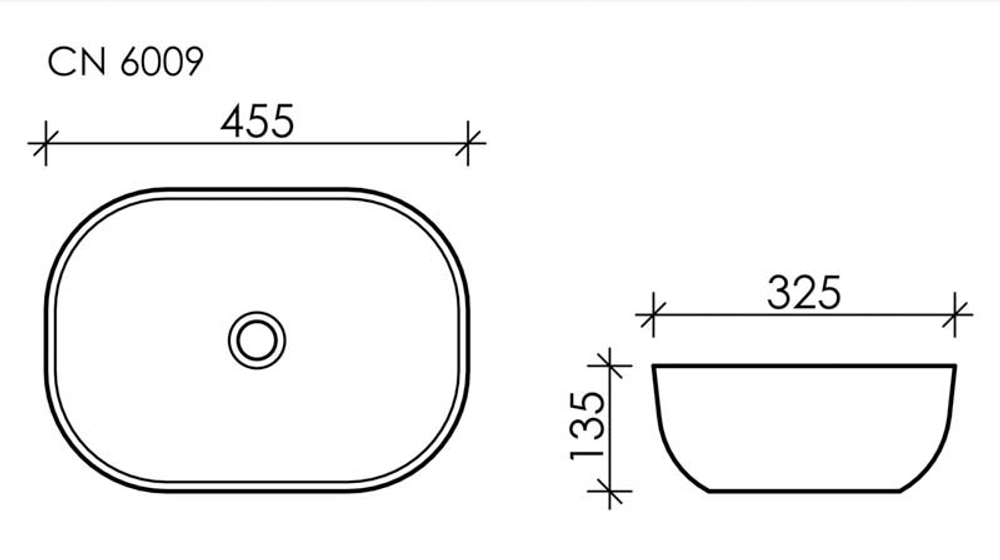 Раковина Ceramica Nova Element 45,5 см CN6009
