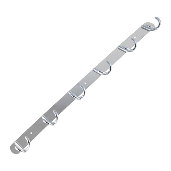 Крючки двойные на планке 6 шт. Besser BS 8226 (66х3,5х4,5 см) из хромированного цинкового сплава