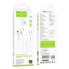 Qulaqlıq / Наушники / Headphones Наушники HOCO M109 Type-C (Белый)