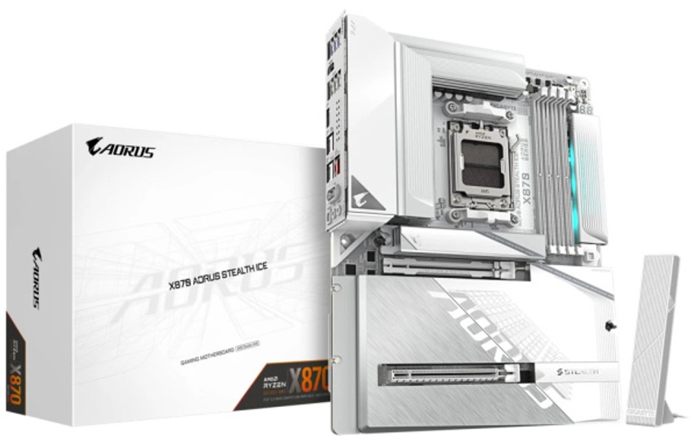 Материнская плата ATX GIGABYTE X870 AORUS STEALTH ICE