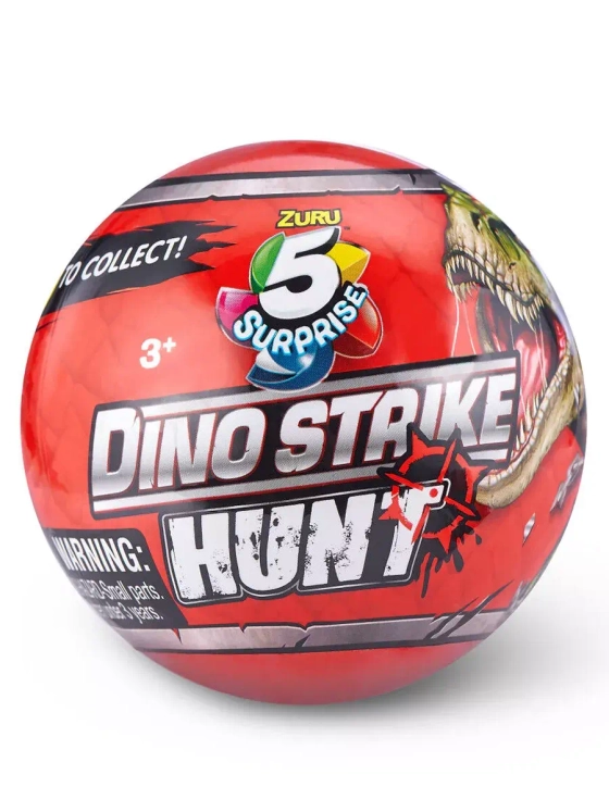 Шар Зуру 5 сюрпризов Dino Strike Hunt Series 3 динозавры