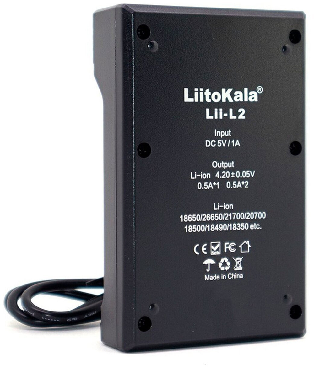 Портативное зарядное устройство LiitoKala Lii-L2 (2 слота, microUSB)