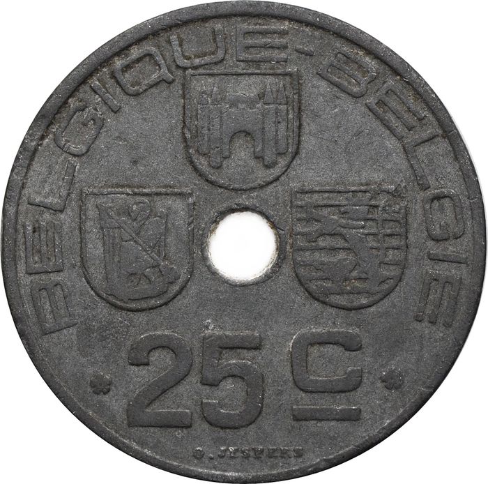 25 сантимов 1942-1946 Бельгия (BELGIQUE - BELGIE)